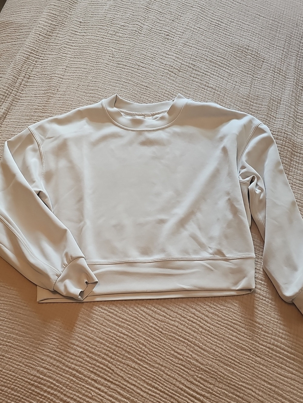lululemon athletica Cream Boxy Crew Sweatshirt